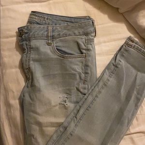 AE distressed skinny jeans